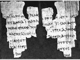 Dating back to AD 150 this is possibly the earliest known fragment of the New Testament and may have come from the site of the ruined city of Oxyrhynchus. It forms part of the collection at the John Rylands Library, Manchester.